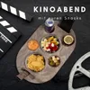 Couchbar Snackbox in grau mit 4 Glasschalen - Sofabar für Produktbild-Vorschau 3