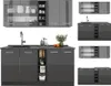 Singleküche Vicco R-Line Anthrazit Hochglanz/Anthrazit 160 Produktbild-Vorschau 8