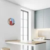 Glasuhr Wanduhr Küchenuhr Echt-Glas 30fi cm Rote Produktbild-Vorschau 5