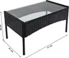 Kondela Gartenmöbel aus Kunstrattan Ratana - Schwarz / Produktbild-Vorschau 5