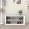 vidaXL Étagère à chaussures blanche 100x35x45 cm Bois Voir les images du produit 3