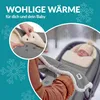 MONZANA® Fußsack für Kinderwagen Baby Winter mit Handwärmer Produktbild-Vorschau 5