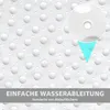 Eck-Duschmatte rutschfest 70 x 70 cm Weiß mit Saugnäpfen Produktbild-Vorschau 4