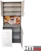 Küchenschrank Weiß/Beton Blanca Bistro Produktbild-Vorschau 2