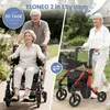 ELONEO 2in1 Rollstuhl Rollator faltbar und leicht mit Sitz, Produktbild-Vorschau 5