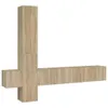 vidaXL 5 tlg. TV Schrank Set Sonoma Eiche Holzwerkstoff - Produktbild-Vorschau 3