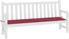 vidaXL Cuscino per panca da giardino rosso vino 150x50x4 cm Anteprima dell’immagine prodotto 8