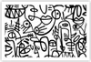 Poster - Poster ohne Rahmen - Zeichnen Cartoon Graffiti - Produktbild-Vorschau 1
