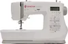 A white SINGER C7225 computerized sewing machine is shown from the side against a white background. Produktbild-Vorschau