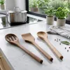 Set di 3 utensili da cucina in legno di acacia: spatola per Anteprima dell’immagine prodotto 3