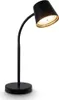 A black desk lamp with a flexible neck and a conical shade is shown against a white background. Náhľad obrázku produktu