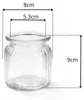 Windlicht Glas gerillt 8x9cm 4er Set klar/transparent Produktbild-Vorschau 5