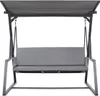 Auflagen für Hollywoodschaukel 170x50 + 170x50 cm grau Produktbild-Vorschau 1