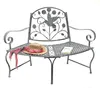A metal garden bench with decorative elements. Podgląd zdjęcia produktu