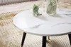 FineBuy Couchtisch 60x60x41 cm mit Marmor Optik Weiß Modern Produktbild-Vorschau 4