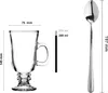 Glasmark Krosno Gläser 6er Set mit langen Löffeln  0,2 Produktbild-Vorschau 2