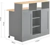 SoBuy FSB36-HG Sideboard mit Schiebetüren Kücheninsel mit Produktbild-Vorschau 7