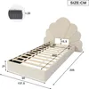 A diagram of a bed frame with dimensions indicated. Anteprima dell’immagine prodotto