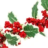 Dekoracyjna gałązka jarzębiny 58 cm - sztuczna gałązka z Podgląd zdjęcia produktu 3