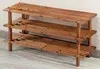 Kesper Schuhregal, Tannenholz dunkel 3 stöckig, 69733 Produktbild-Vorschau 6