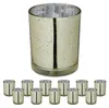 Relaxdays Teelichtgläser, 12er Set, Teelichthalter Glas, Produktbild-Vorschau 1