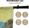 MuchoWow® Wandteppich Wandbehang Olivenbäume mit gelbem Produktbild-Vorschau 3
