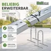 Fahrradanlehnbügel 140 x 88 cm Stahl feuerverzinkt Ø 50 mm Produktbild-Vorschau 4