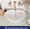DeerValley Waschbecken Oval Keramik Aufsatzwaschbecken, Produktbild-Vorschau 3