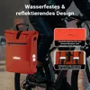 Wiltec 3 in 1 borsa portapacchi rosso, borsa da bicicletta Anteprima dell’immagine prodotto 7