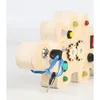 Montessori smyslová dřevěná hračka – Busy Board pro děti od Náhled obrázku produktu 11