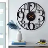 HSXL – Große industrielle Wanduhr aus schwarzem Metall – Produktbild-Vorschau 11