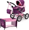 Bayer Design 13057AB Trendy Puppenwagen Set mit Bett und Produktbild-Vorschau 1