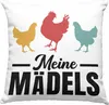 Trendation - Meine Mädels Deko-Kissen mit Füllung 40x40 Produktbild-Vorschau 1