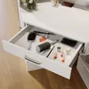SONNI 141,5 x 54 x 111 cm weiß Schminktisch mit Schubladen, Produktbild-Vorschau 3