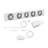 A white cooling fan bar with accessories on a white background. Voir les images du produit