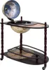 vidaXL Globe Bar Table Eucalyptus Wood Green Voľne stojaci Náhľad obrázku produktu 7