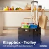 Klappbox Trolley schwarz 42x40x37cm Kunststoff Aluminium Produktbild-Vorschau 3
