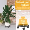 UISEBRT 2er Set Blumenroller Pflanzenwagen, rund 30 cm, Produktbild-Vorschau 3