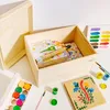 Creative Deco Veľká Drevená škatuľa XXL s Vekom | 40x30x22 Náhľad obrázku produktu 5