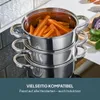 Cooks Professional Dampfgartopf aus Edelstahl, 3 Etagen | Produktbild-Vorschau 3