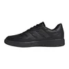 A side view of a black Adidas sneaker against a white background. Produktbild-Vorschau
