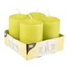 24 Stumpenkerzen kiwi Ø 50 mm · 80 mm mit Flachkopf grün Produktbild-Vorschau 1