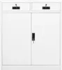 vidaXL Armadio per ufficio bianco 90x40x102 cm acciaio Anteprima dell’immagine prodotto 1