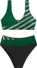ASKSA Damen Bikini Set Push Up Zweiteiliger Streifen High Produktbild-Vorschau 2