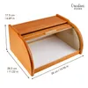 Creative Home Drewniany Chlebak z pokrywą | 38 x 28,5 x Podgląd zdjęcia produktu 3