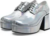 Plateauschuhe Herren silber Schuhgröße: 44-45 Produktbild-Vorschau 4