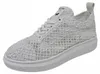Mustang Damen Sneaker Court Makramee Blumen Netzstruktur Produktbild-Vorschau 3