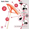 KOTARBAU® Laubrechen Kunststoff 64 cm mit Stiel Heurechen Produktbild-Vorschau 4