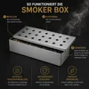 2 x Edelstahl Räucherbox + 1 Zange Smokerbox Räucherdose Produktbild-Vorschau 5