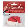 A package of Christmas-themed glass decorations shaped like Santa hats. Podgląd zdjęcia produktu